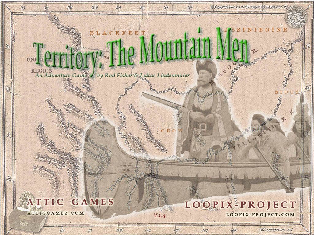 Territory: The Mountain Men (Windows) screenshot: Title screen