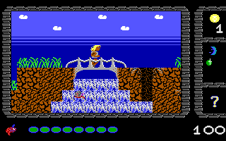 Dark Ages (DOS) screenshot: Crossing a bridge.