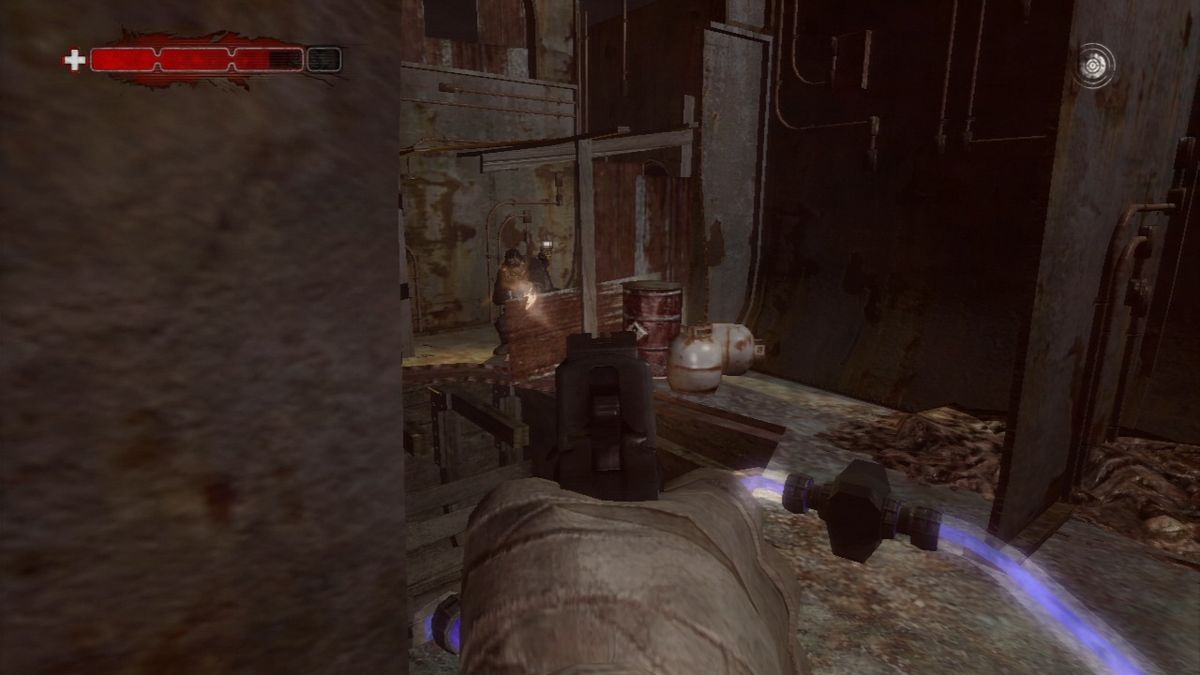 Condemned 2: Bloodshot (PlayStation 3) screenshot: Follow the light cords to the power source.