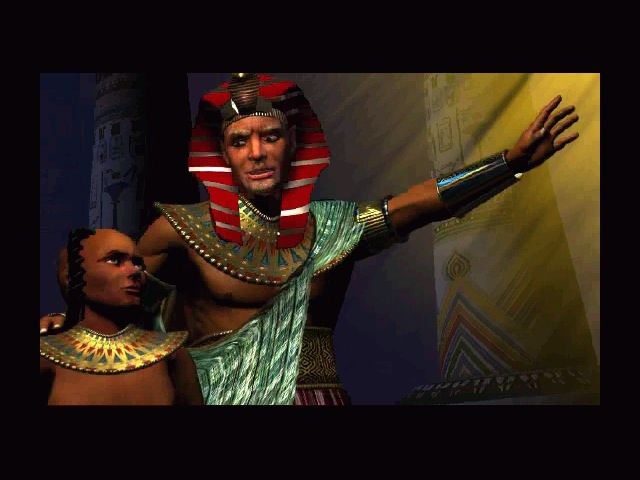 Pharaoh (Windows) screenshot: Intro cinematic: father telling his son...