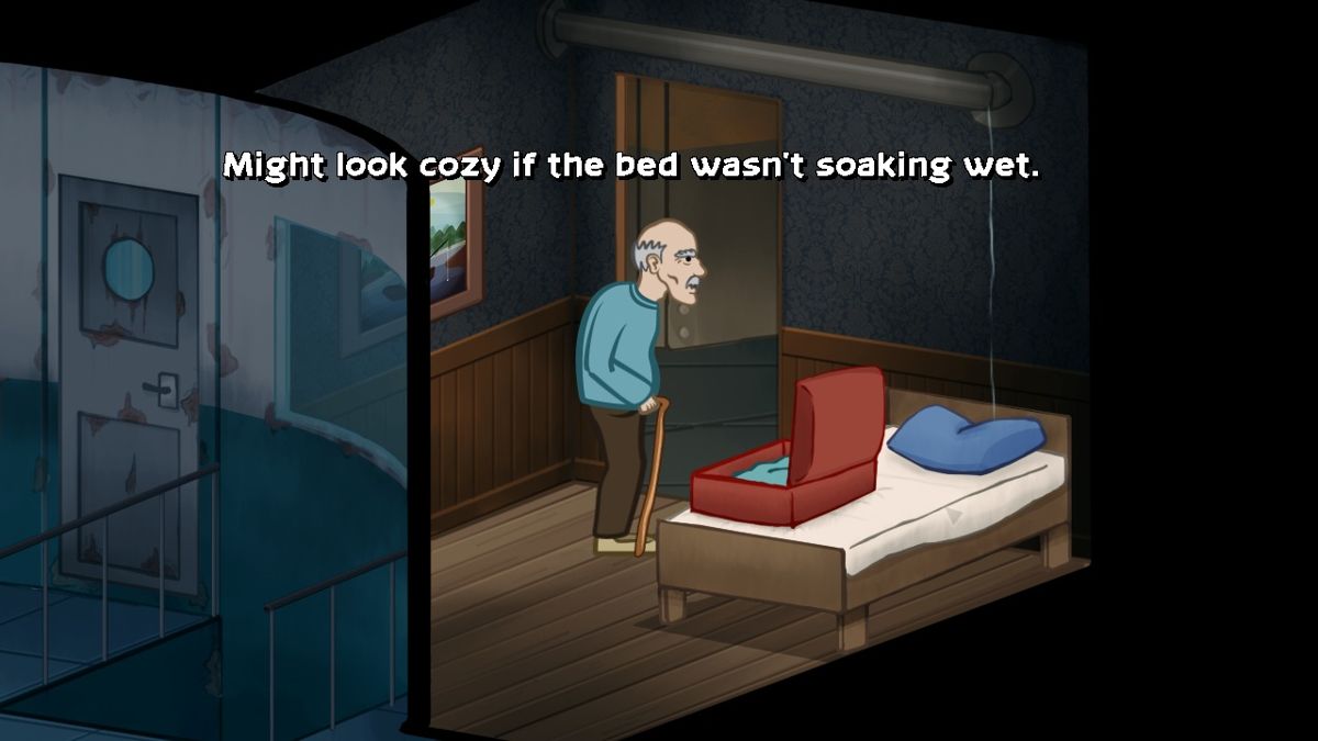 Barely Floating (Windows) screenshot: Pirates don't seem to understand the finer details of what a waterbed should be.
