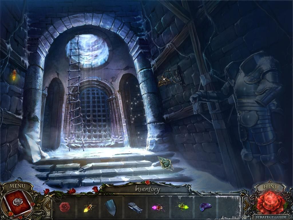 Living Legends: Ice Rose (Collector's Edition) (Windows) screenshot: Bonus Play – lower castle hallway
