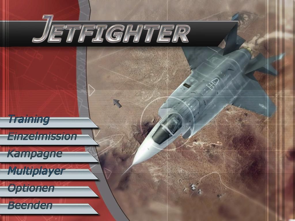 JetFighter V: Homeland Protector (Windows) screenshot: Main Screen