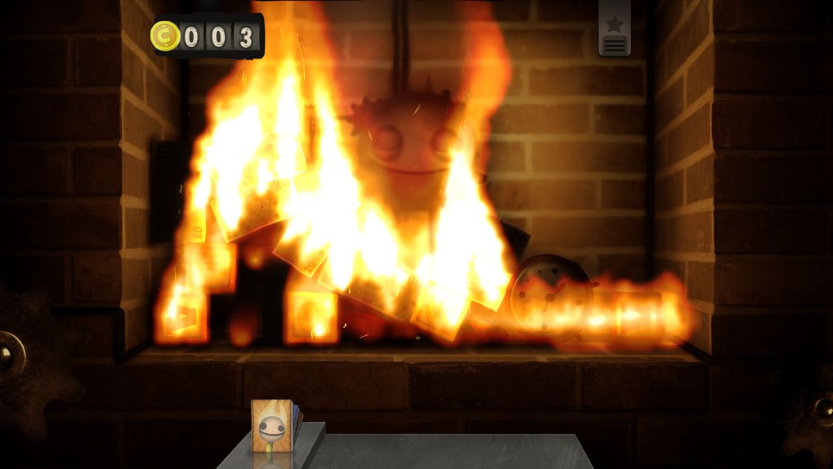 Little Inferno (Windows) screenshot: Burn them and see if something happens.
