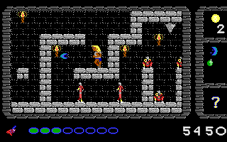 Dark Ages (DOS) screenshot: The environment is crowded with deadly enemies.