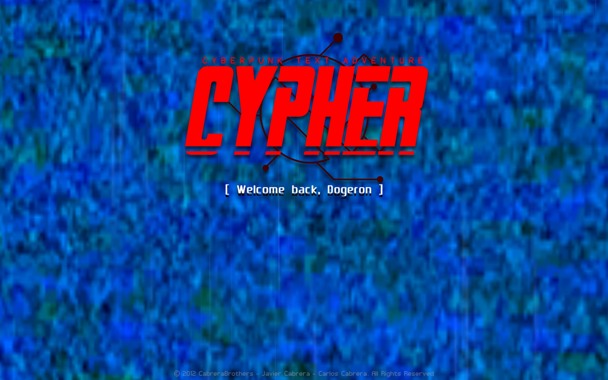 Cypher (Windows) screenshot: Log on