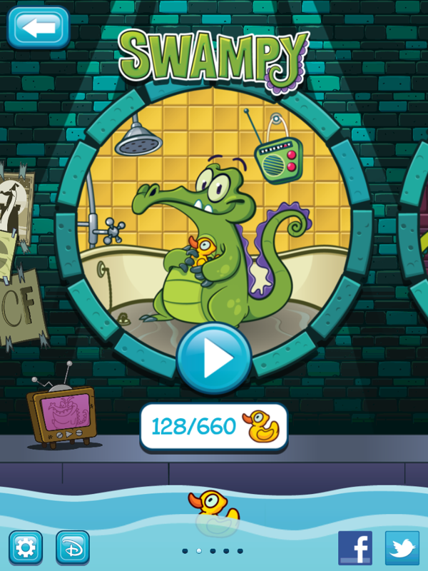 Where's My Water? (iPad) screenshot: Meet Swampy the crocodile.