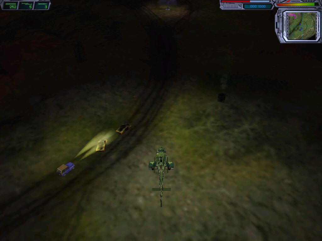 Hell-Copter (Windows) screenshot: Special Truck - we must protect them.