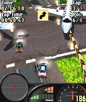 Glimmerati (N-Gage) screenshot: Glimmerati racing through airport