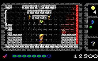 Dark Ages (DOS) screenshot: Entering the second level.
