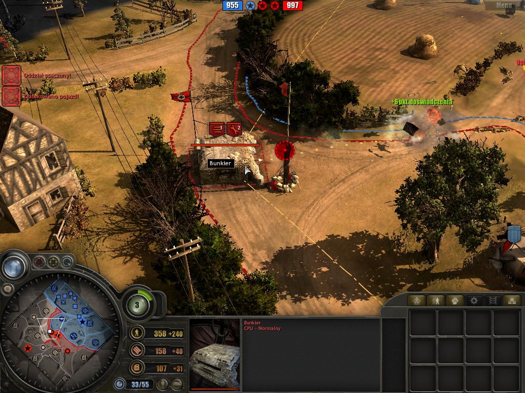 Company of Heroes: Tales of Valor (Windows) screenshot: Enemy bunker