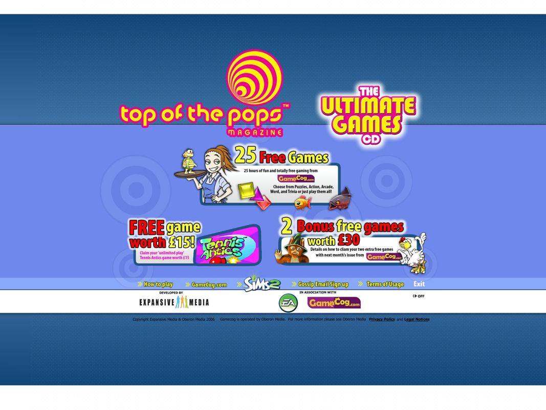 Screenshot of The Ultimate Games CD (Windows, 2006) - MobyGames