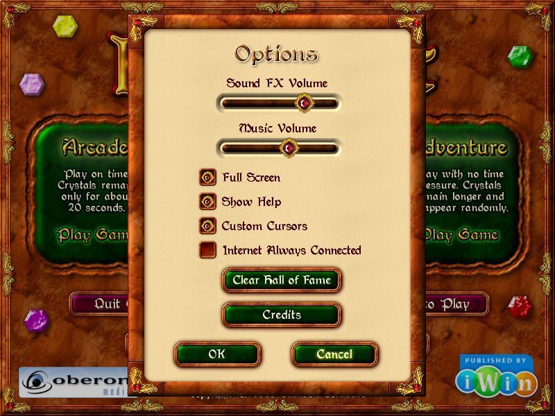 Hexalot (Windows) screenshot: The game customisation options