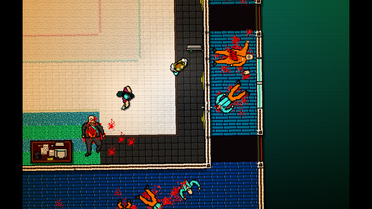 Hotline Miami (Windows) screenshot: Boss fight