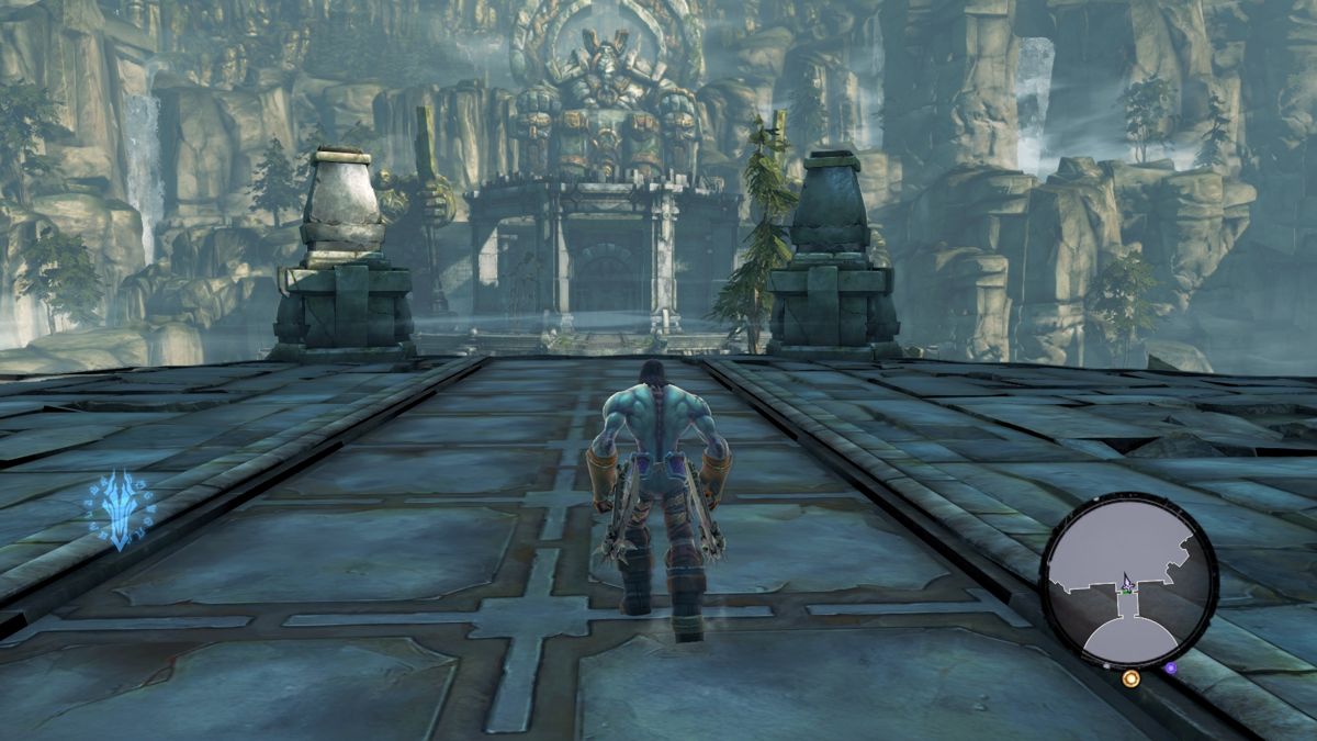 Darksiders II (Windows) screenshot: The neutral area provides various activities for player to participate in.