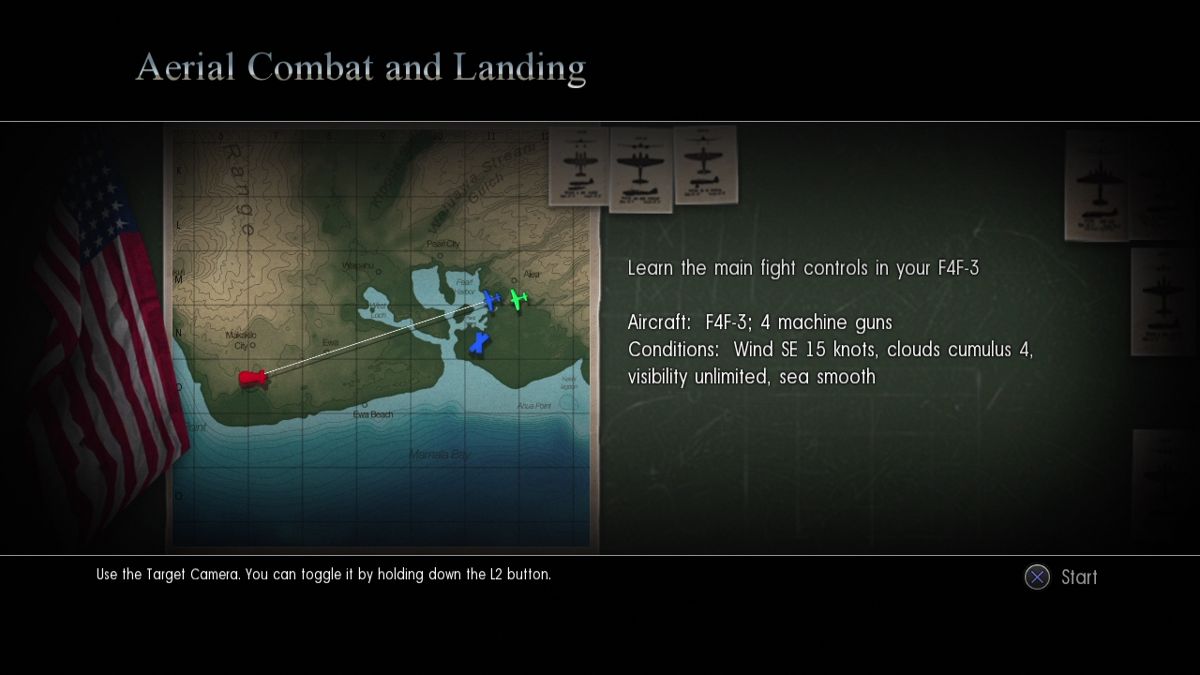 Birds of Steel (PlayStation 3) screenshot: Mission briefing
