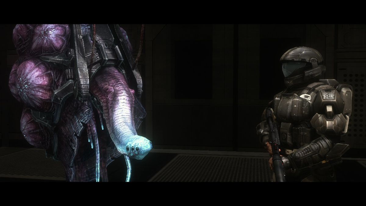 Halo 3: ODST (Xbox 360) screenshot: Not all aliens are hostile.