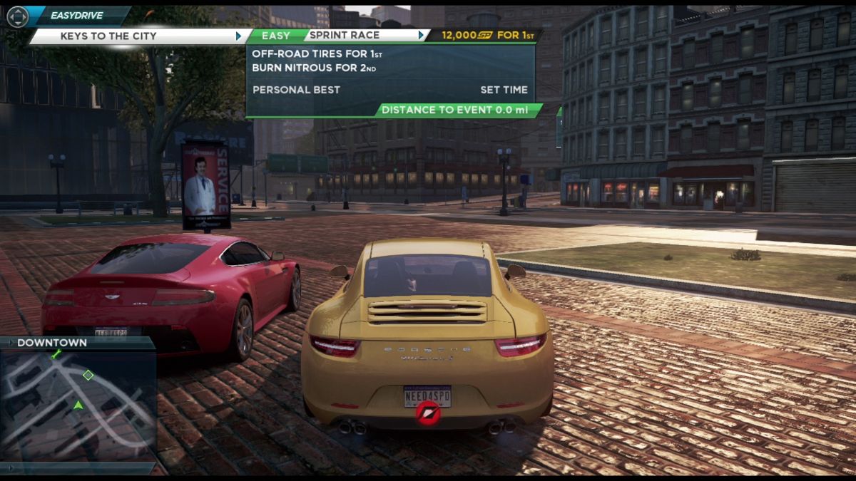 Need for Speed: Most Wanted (PlayStation 3) screenshot: Each car has its own races.