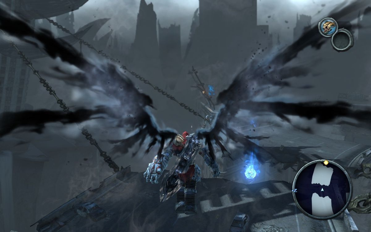 Darksiders (Windows) screenshot: Only War and Inspector Gadget can perform this trick.