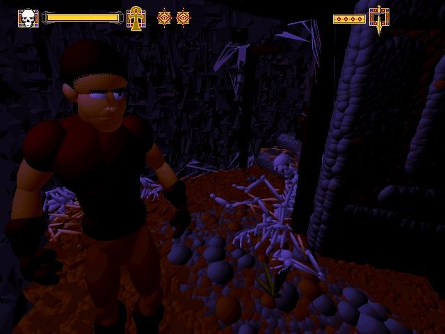 Ecstatica II (DOS) screenshot: Our lonely hero