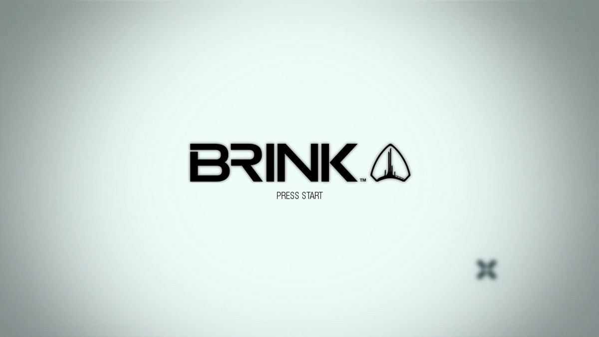 Brink (PlayStation 3) screenshot: Start screen.