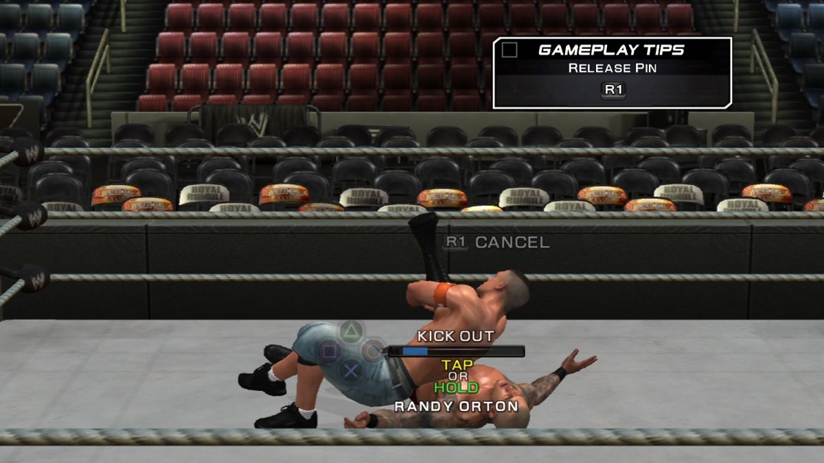 WWE Smackdown vs. Raw 2011 (PlayStation 3) screenshot: Learning the pin combination.