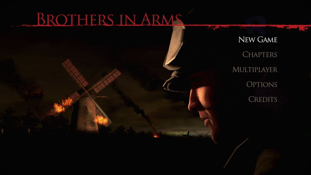 Brothers in Arms: Hell's Highway (PlayStation 3) screenshot: Main menu