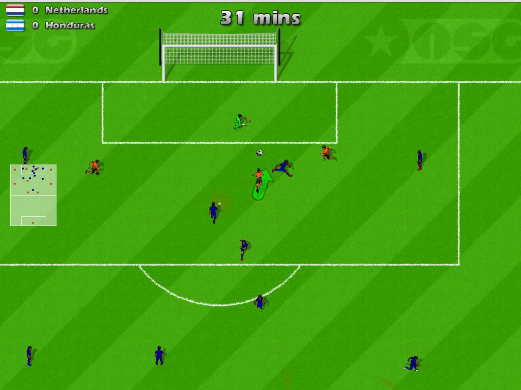 Sensational World Soccer 2010 (Windows) screenshot: seconds to goal