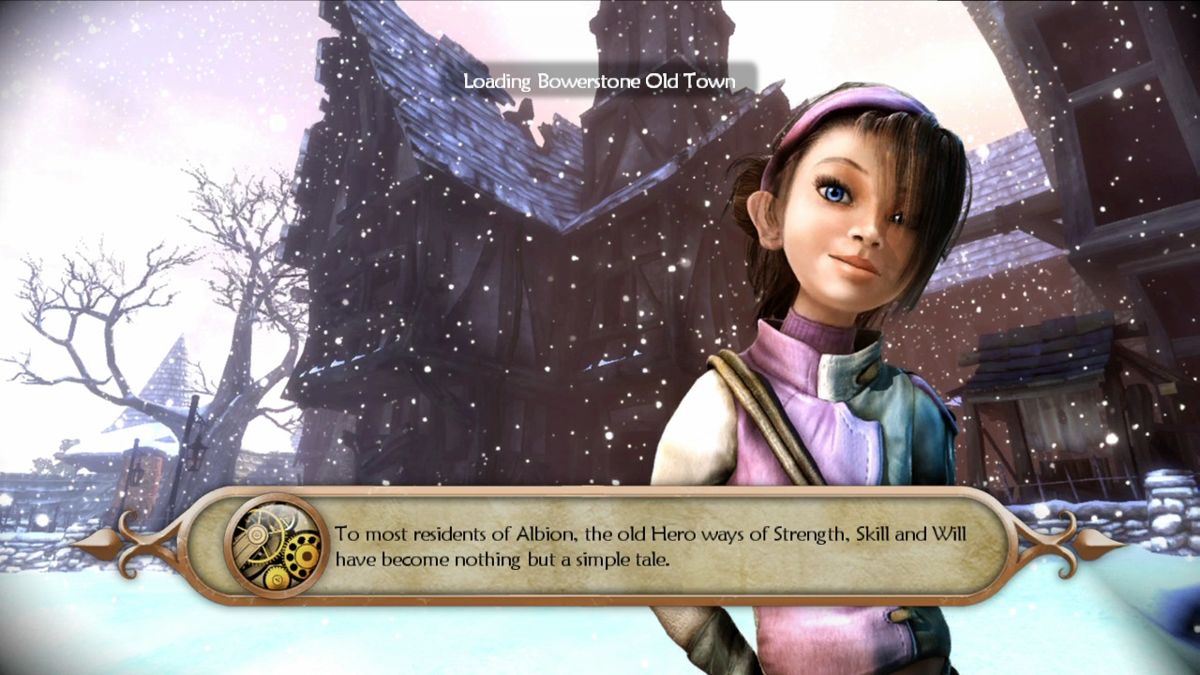 Fable II (Xbox 360) screenshot: Loading screen always displays the place you are currently visiting.