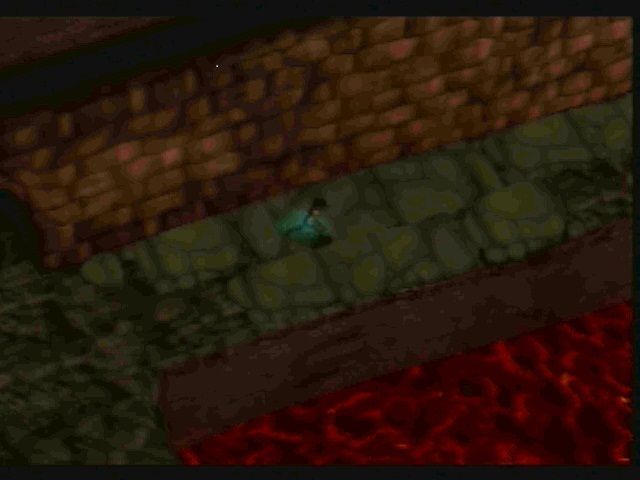 Legaia 2: Duel Saga (PlayStation 2) screenshot: Gotta have the lava.