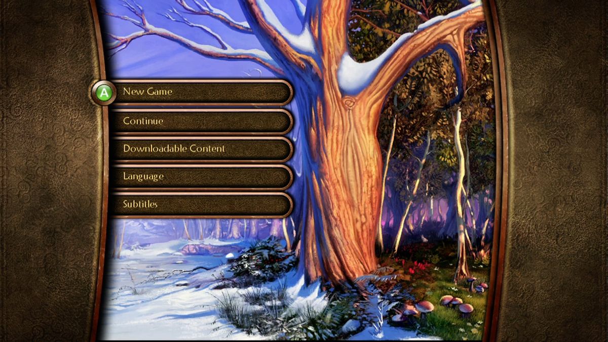Fable II (Xbox 360) screenshot: Main menu.