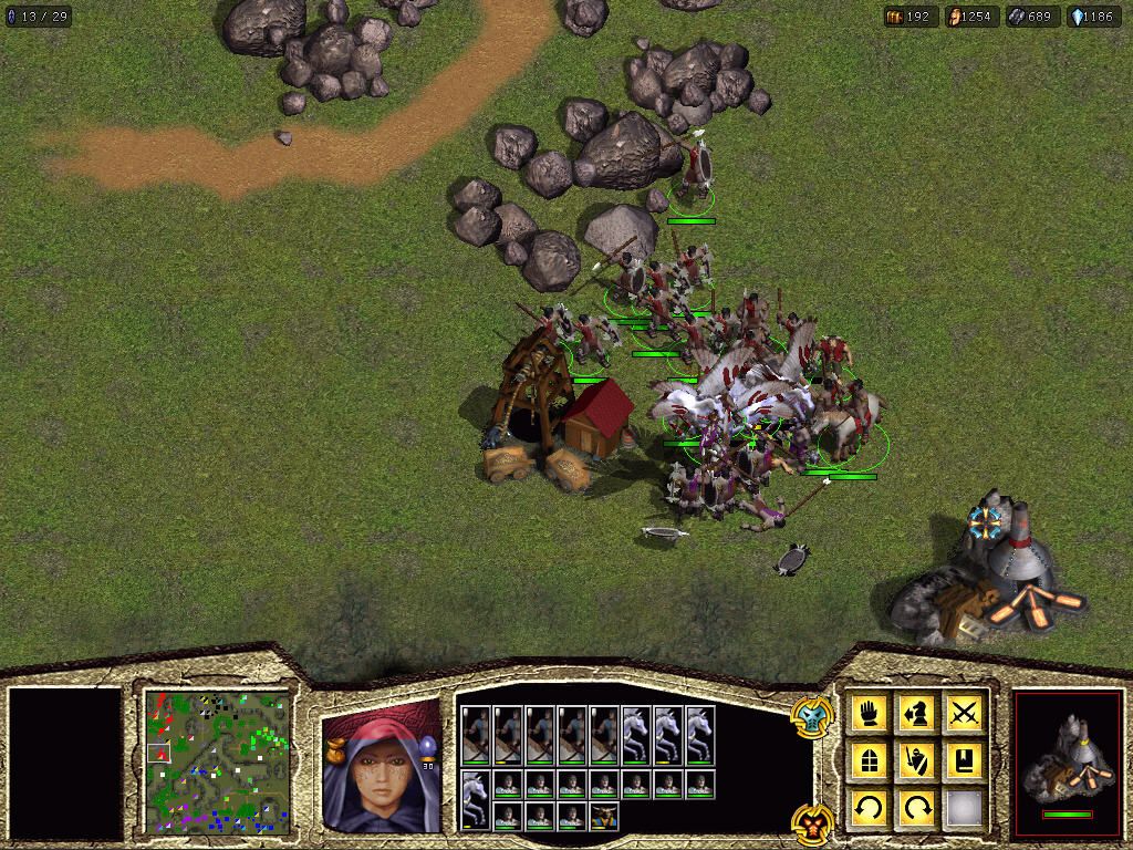 Warlords: Battlecry (Windows) screenshot: Fast battle