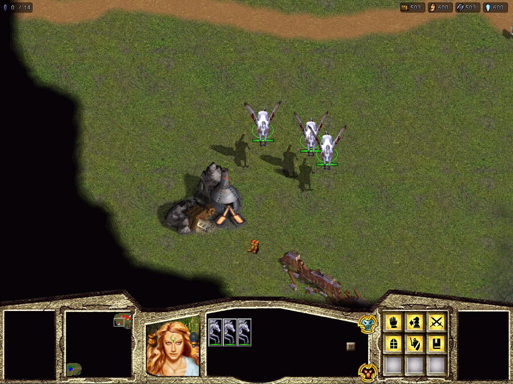 Warlords: Battlecry (Windows) screenshot: pegasus can fly