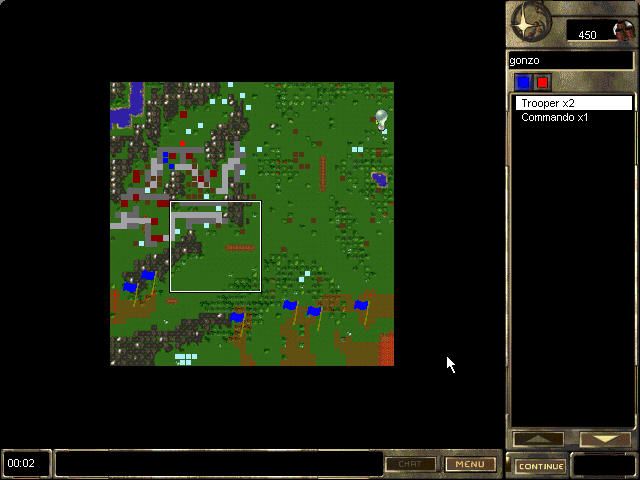 Fallen Haven: Liberation Day (Windows) screenshot: Map - you can see situation.