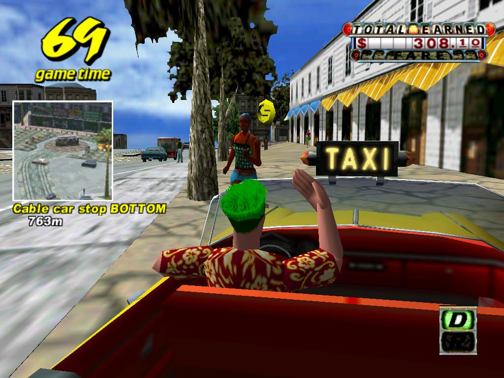 Crazy Taxi (Windows) screenshot: Come on!
