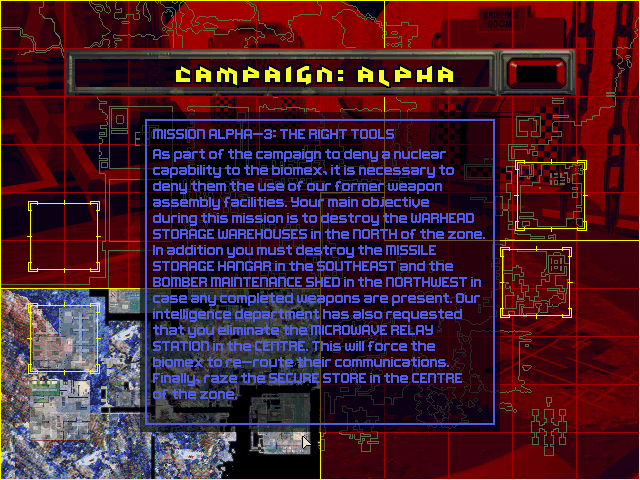 Bedlam 2: Absolute Bedlam (DOS) screenshot: Scenario description