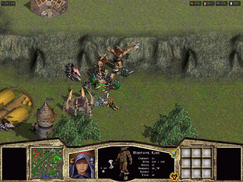 Warlords: Battlecry (Windows) screenshot: Minotaur kings - awesome!