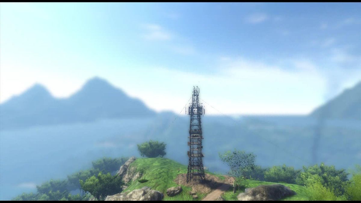Far Cry 3 (Xbox 360) screenshot: Liberating a radio tower provides a surround view of the close neighborhood .... Assassins Creed anybody?