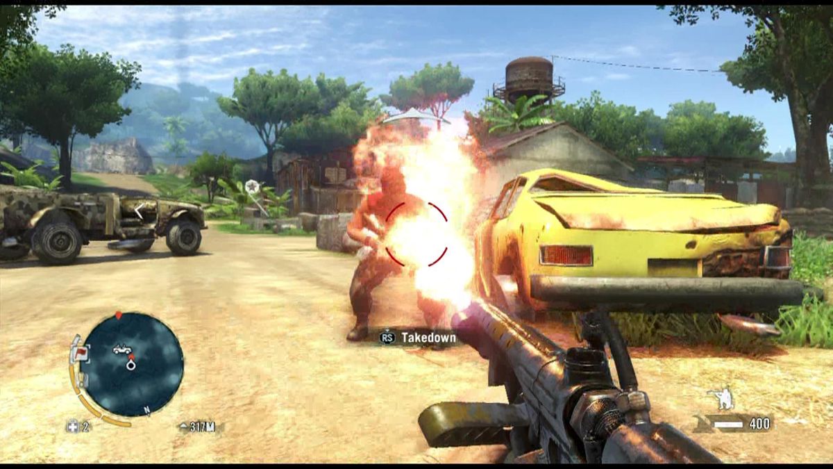 Far Cry 3 (Xbox 360) screenshot: Take the heat to the enemy