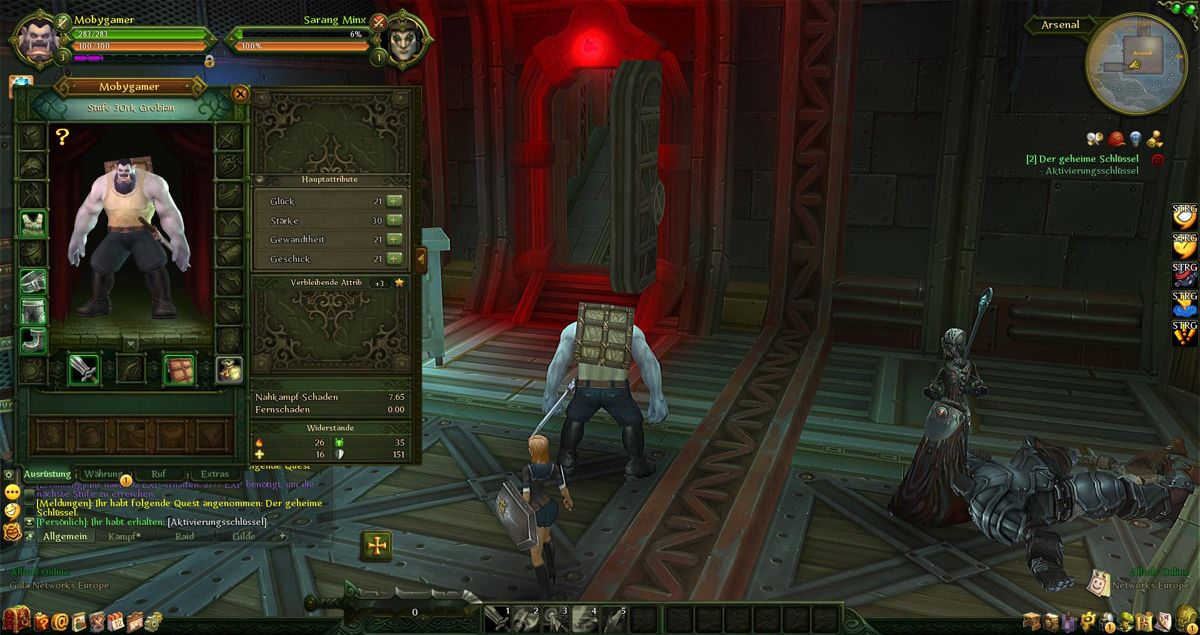 Allods Online (Windows) screenshot: Thanks to the new level, we can spend character points.