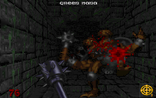 Hexen: Beyond Heretic (DOS) screenshot: Cleric