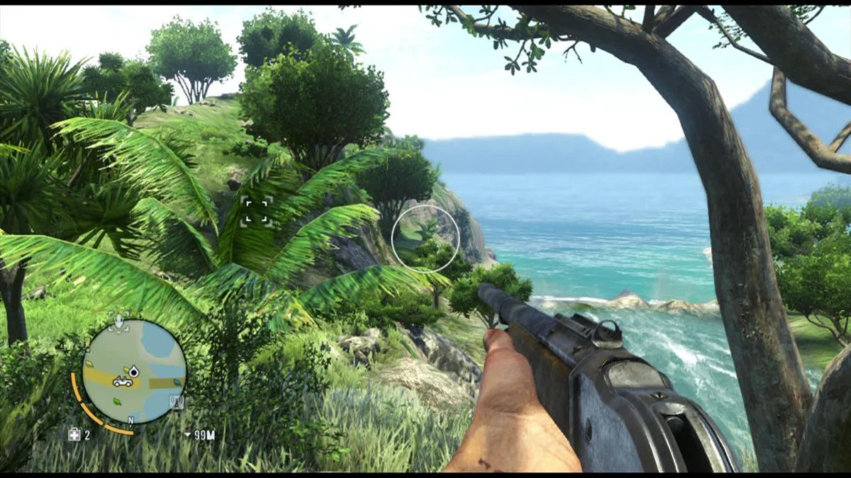 Far Cry 3 (Xbox 360) screenshot: Do not get over excited by the scenery ...