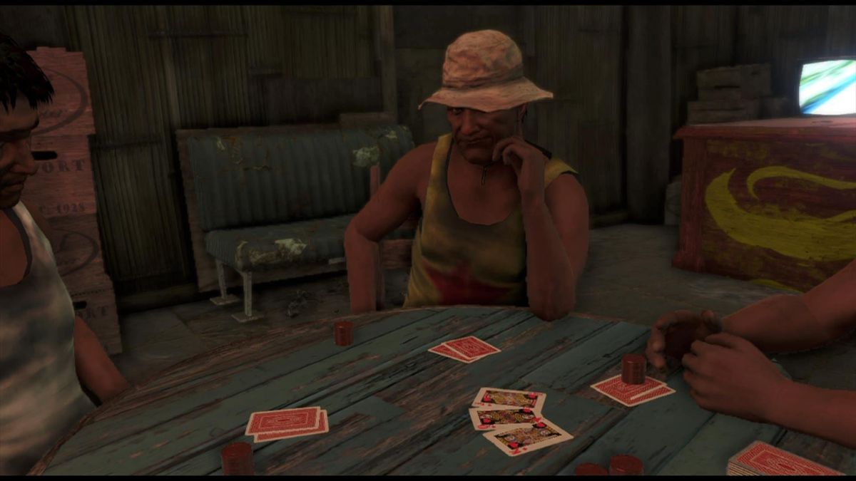 Far Cry 3 (Xbox 360) screenshot: You can play poker as a minigame