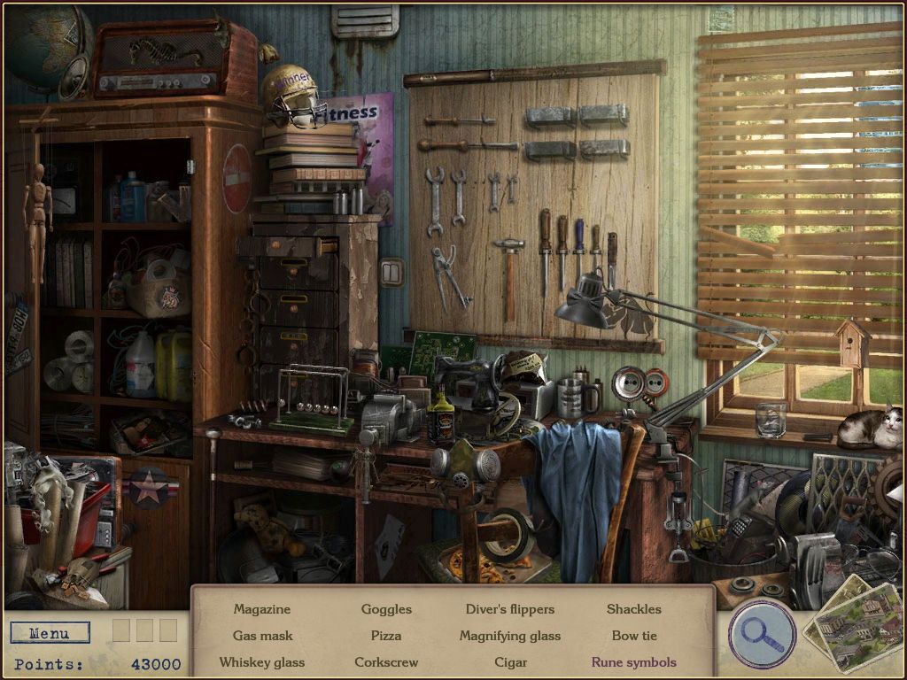 Letters from Nowhere (iPad) screenshot: Workroom - objects