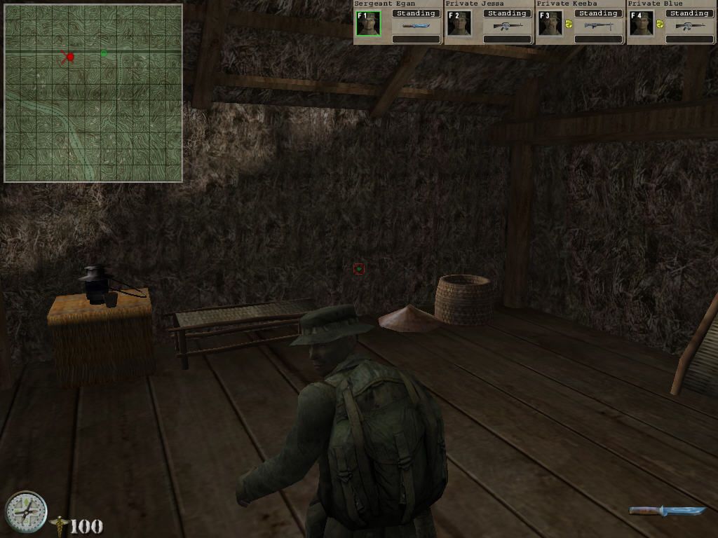 Elite Warriors: Vietnam (Windows) screenshot: nice jungle house