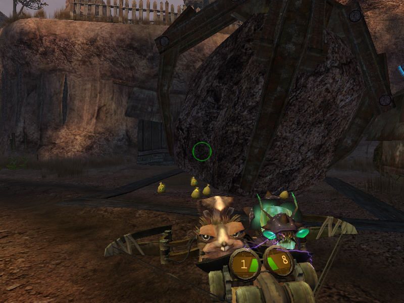 Oddworld: Stranger's Wrath (Windows) screenshot: Giant stone ball?