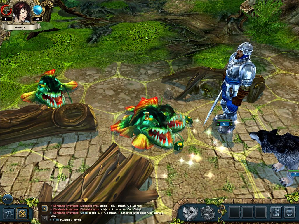 King's Bounty: Armored Princess (Windows) screenshot: Very ugly fish.
