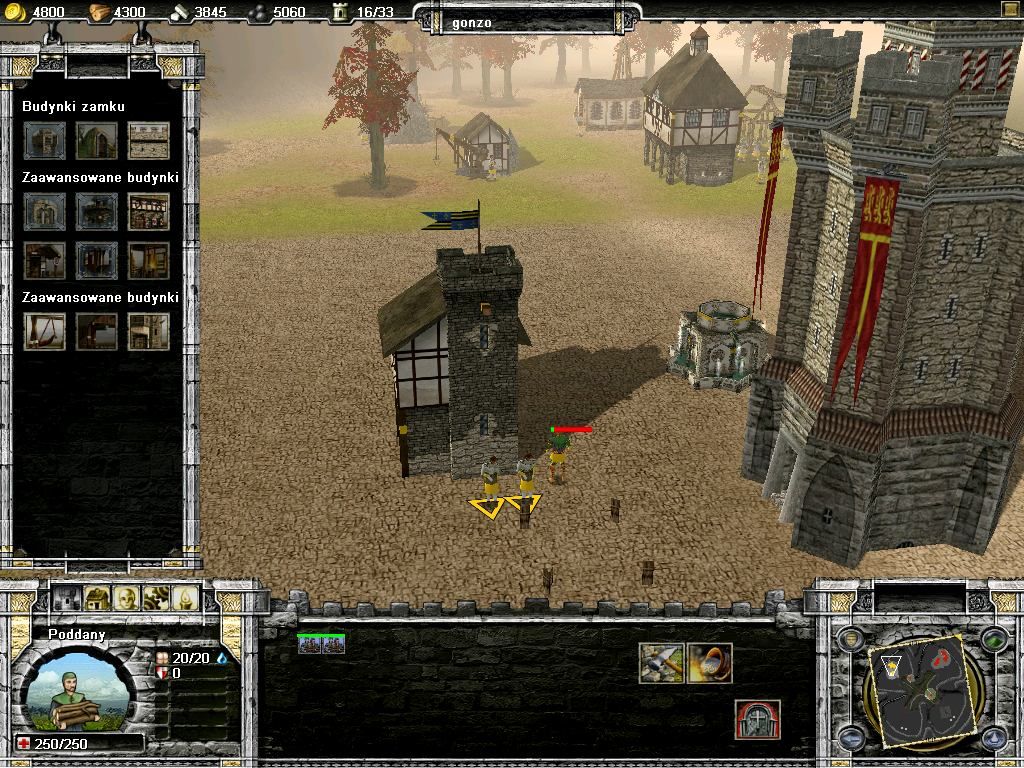Castle Strike (Windows) screenshot: new build menu