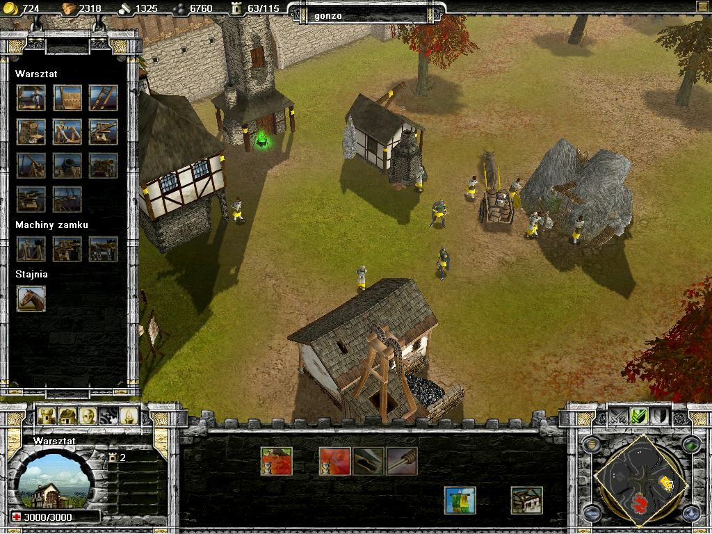 Castle Strike (Windows) screenshot: usual life in the village