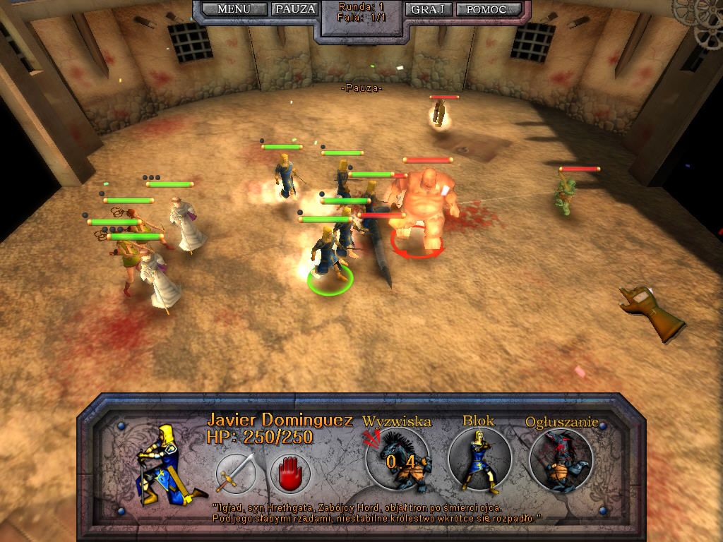 Kingdom Elemental Tactics (Windows) screenshot: Ogre! hard enemy.